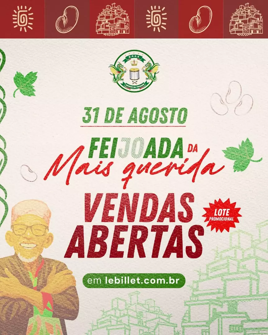 UNIDOS DA PIEDADE INICIA VENDAS PARA A PRÓXIMA FEIJOADA DIA 31 DE AGOSTO